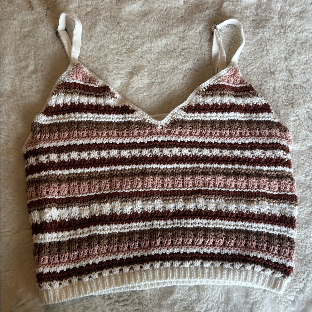 Hollister Multicolor Striped Knit Top